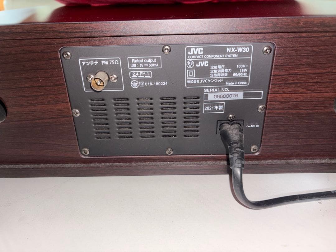 j*様 JVC NX-W30 ミニコンポ 2021年製