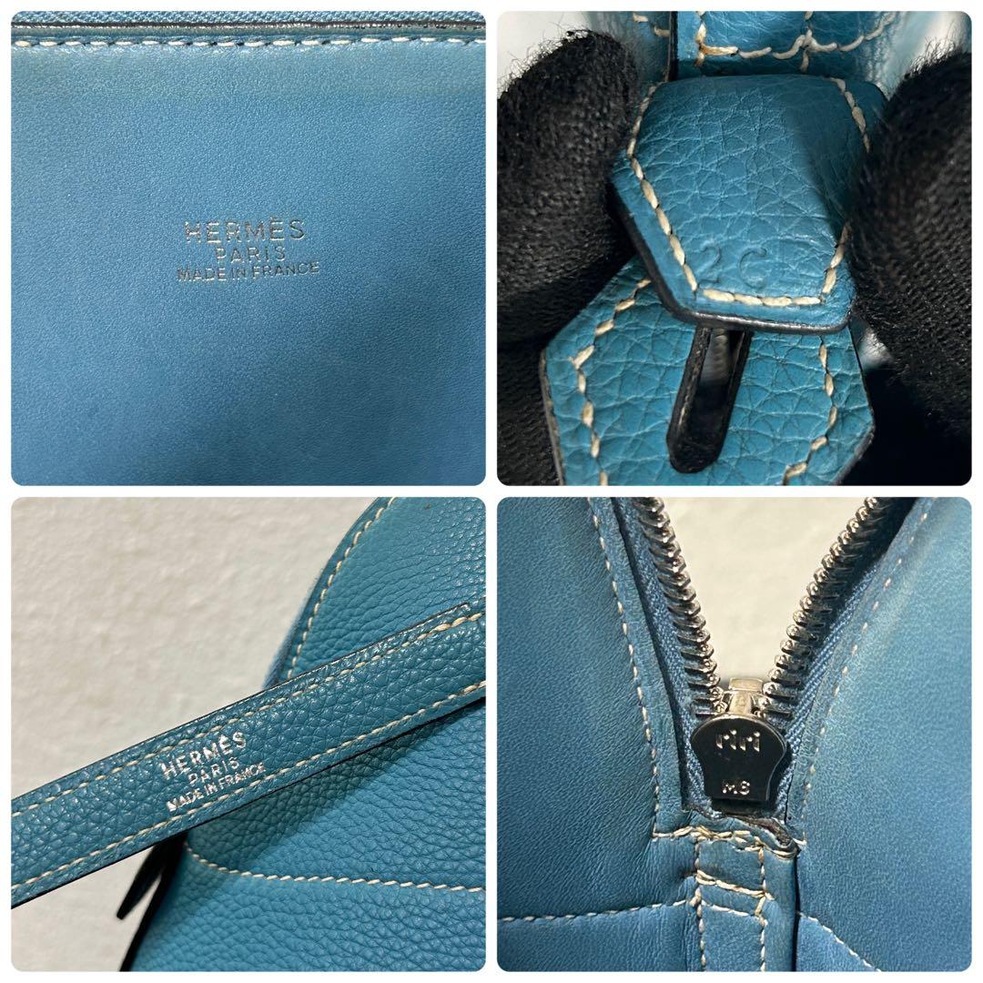 HERMES エルメス ボリード31 2way ブルージーン バッグ