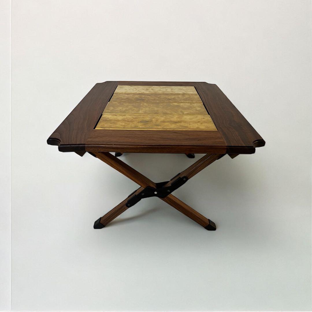 【outlet】ブラックウォールナット2ユニットテーブル