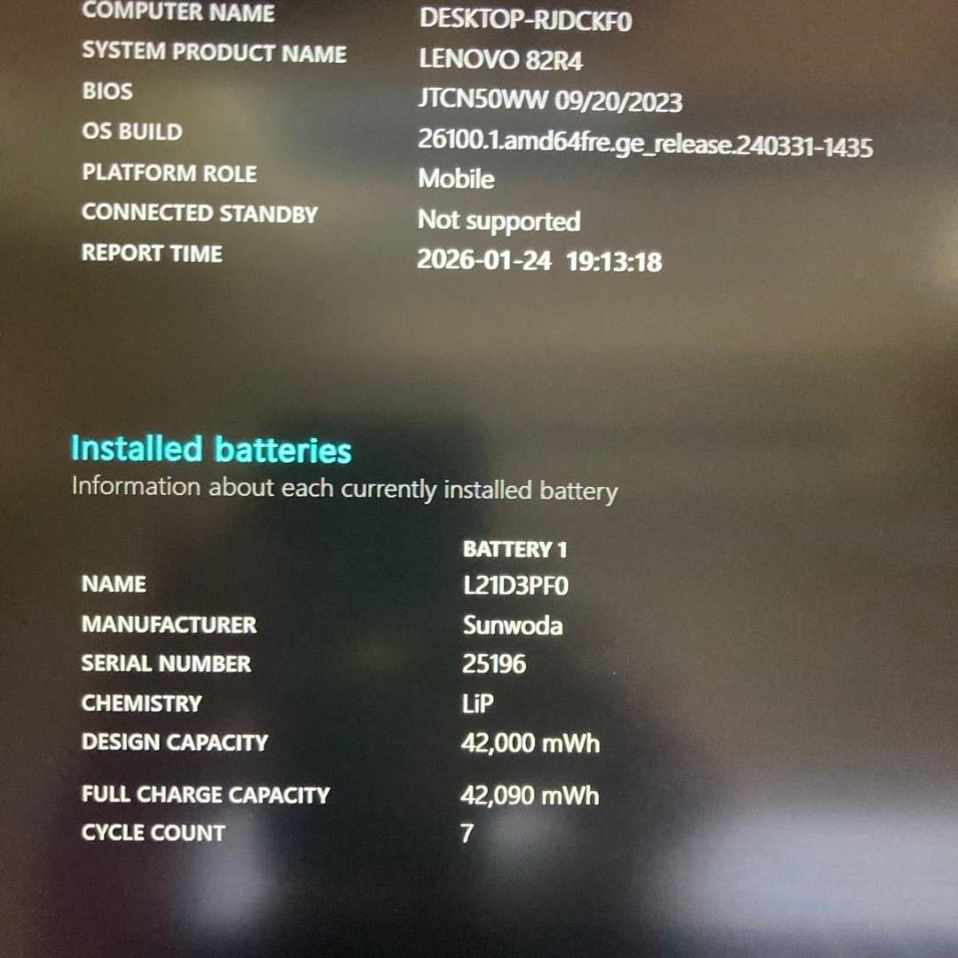 Windowsノート本体 Lenovo IdeaPad 1 15ALC7 Ryzen7 5700U