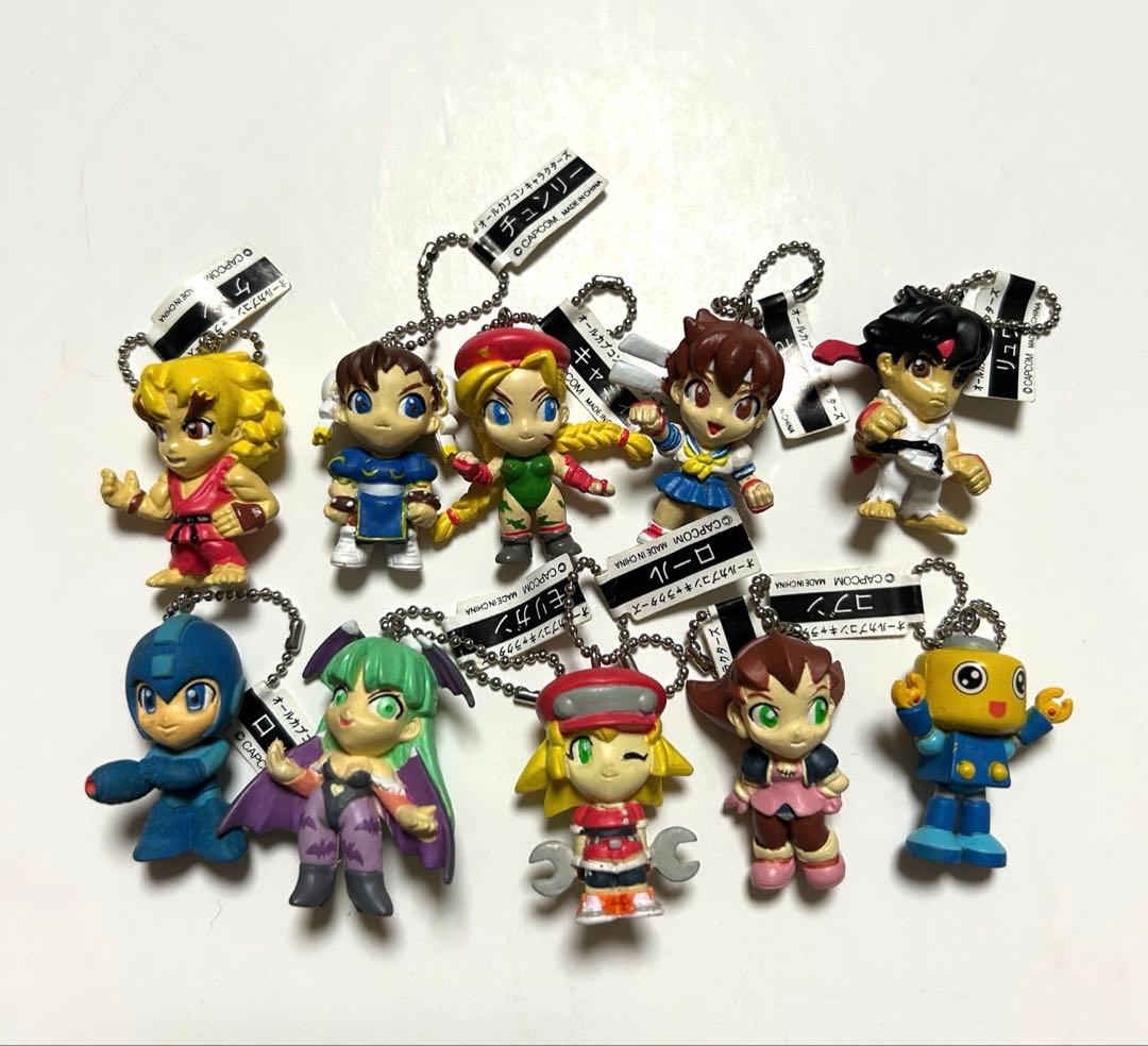 N*7様 オールカプコンキャラクターズ　ボールチェーンミニフィギュア