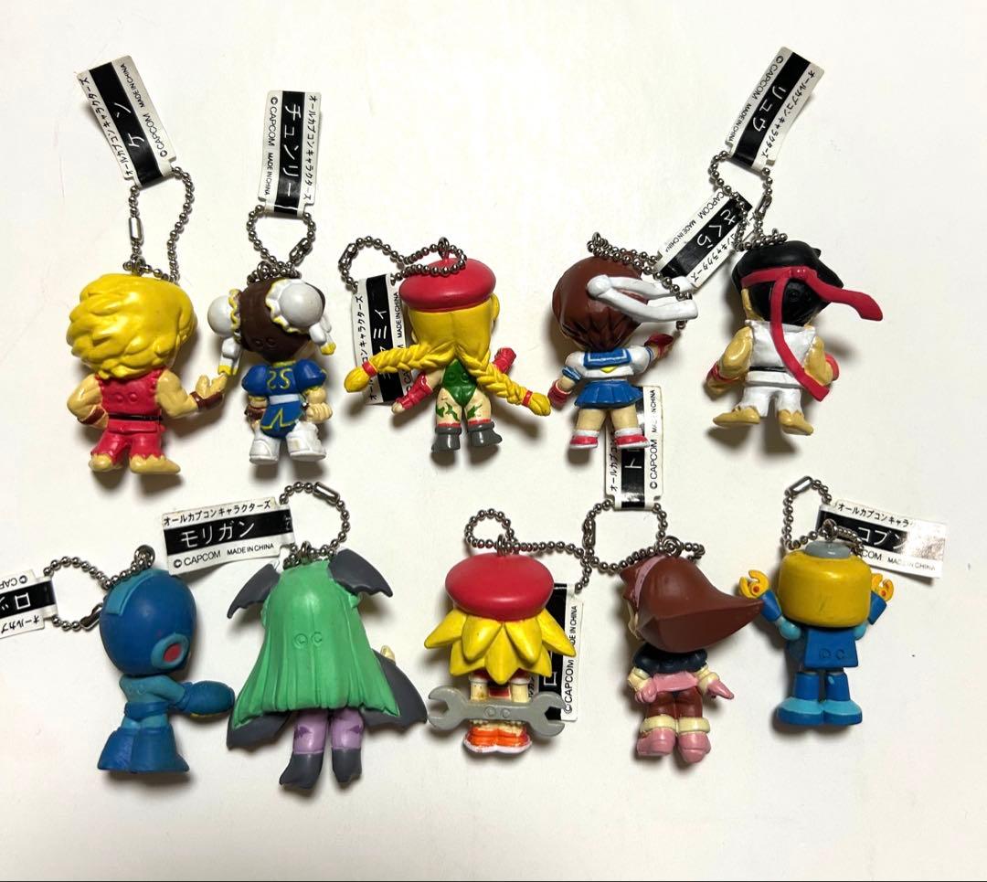 N*7様 オールカプコンキャラクターズ　ボールチェーンミニフィギュア