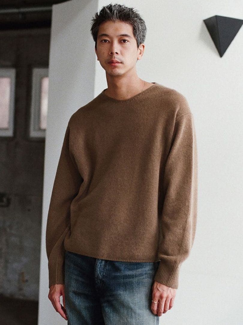 完売品！Cashmere Slouch V-neck M アームウォーマー込み