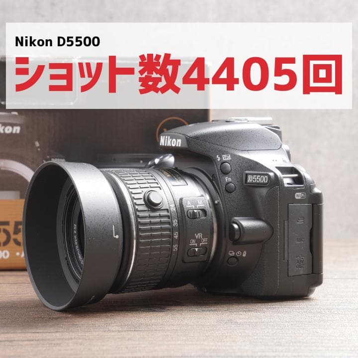 ✨ショット数4405回で美品✨Wi-Fi✨Nikon D5500　875-1