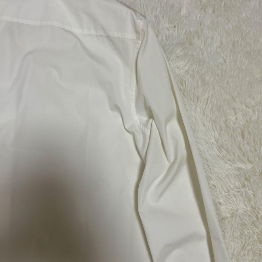 未使用 タグ付き PRADA 長袖 白シャツ 38 コットン　正規品　RFID