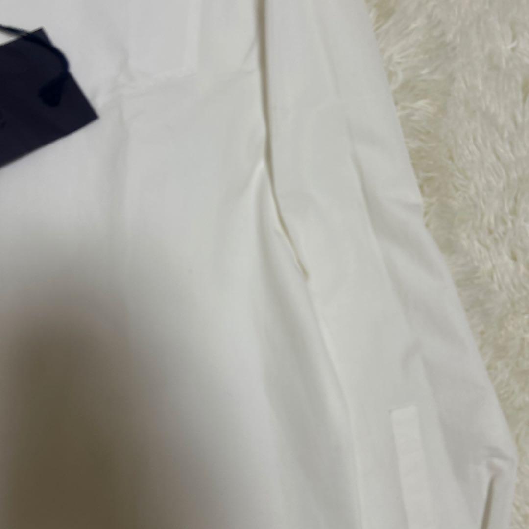 未使用 タグ付き PRADA 長袖 白シャツ 38 コットン　正規品　RFID