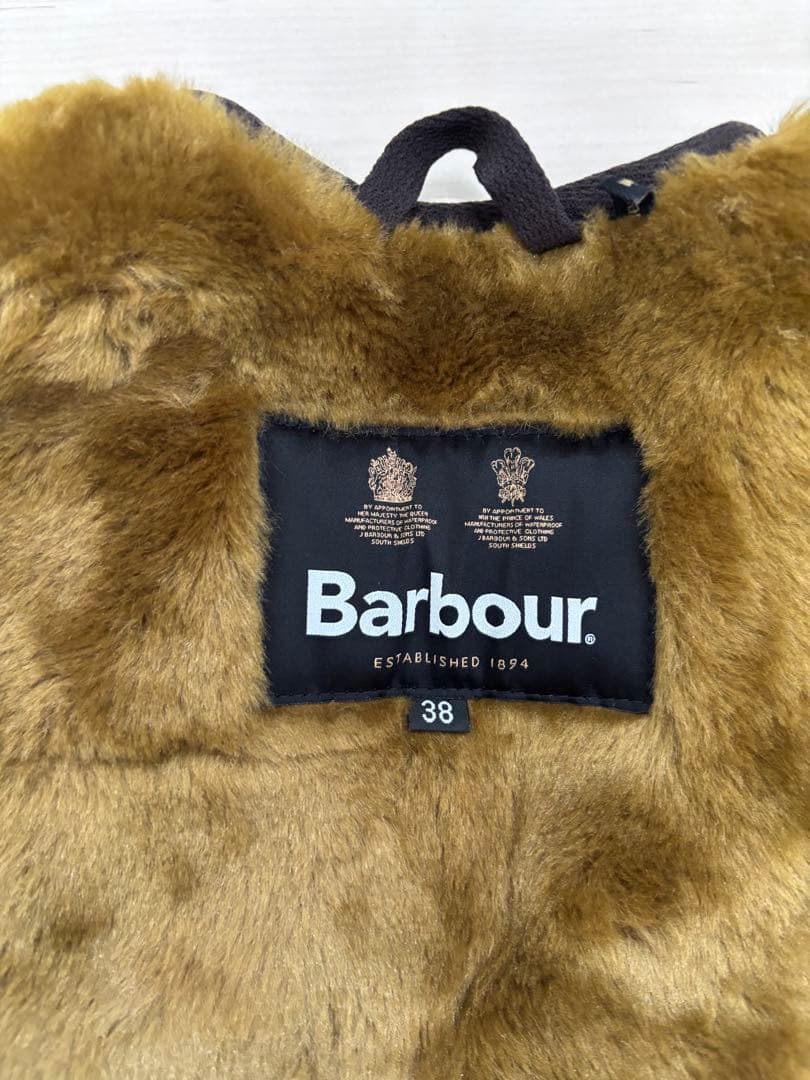 Barbour ファー ベスト 38