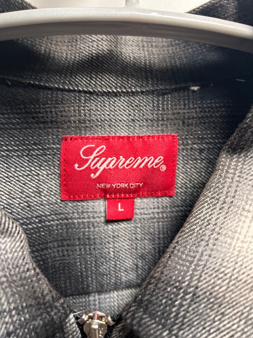 トップス Shadow Plaid Flannel Zip Up Shirt