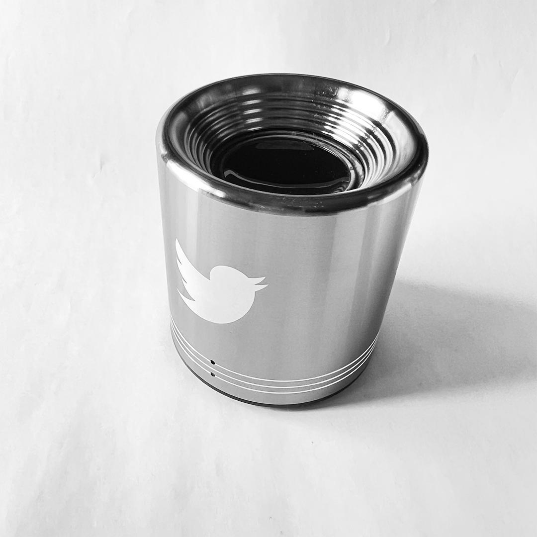 希少 スマホスピーカー Twitterロゴ