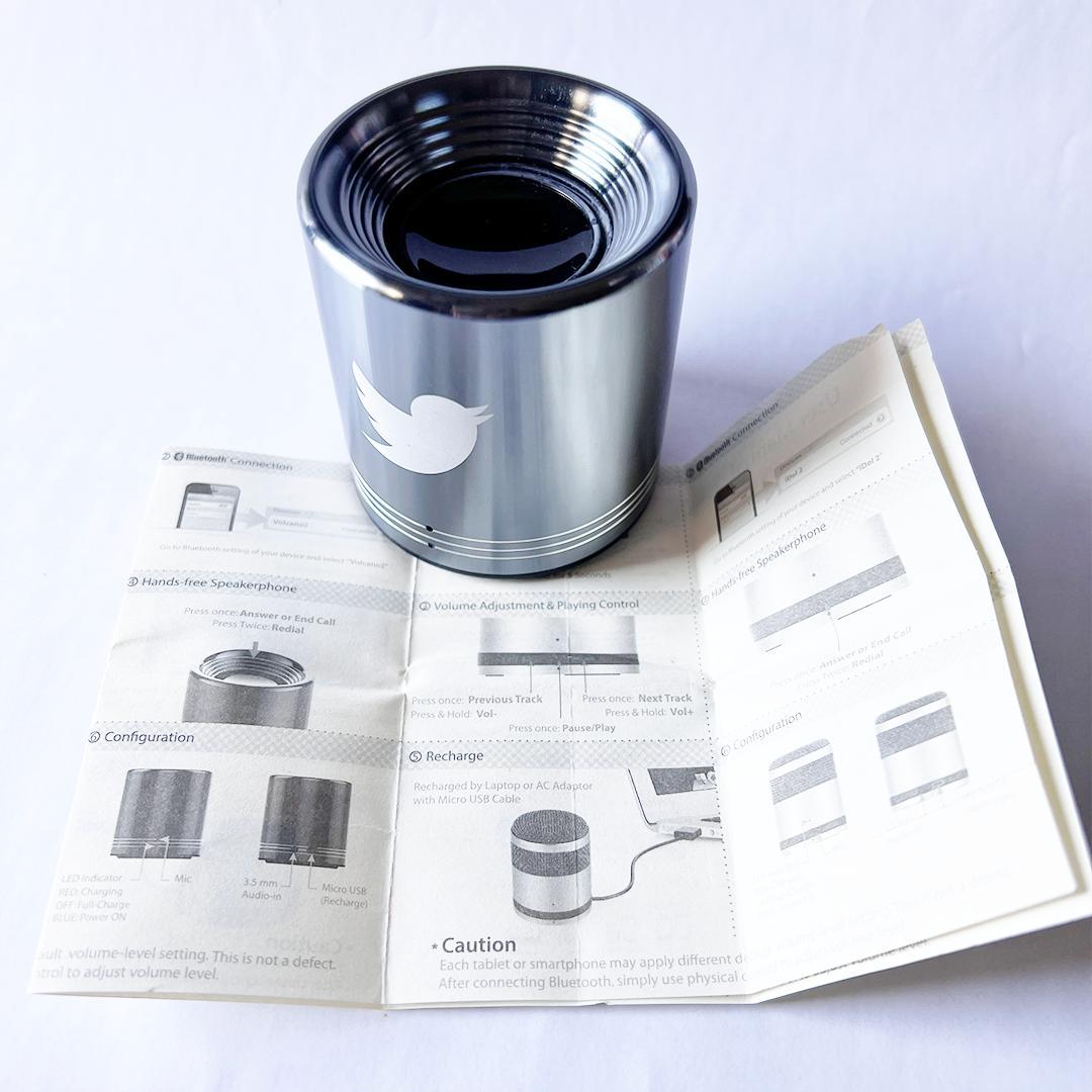 希少 スマホスピーカー Twitterロゴ