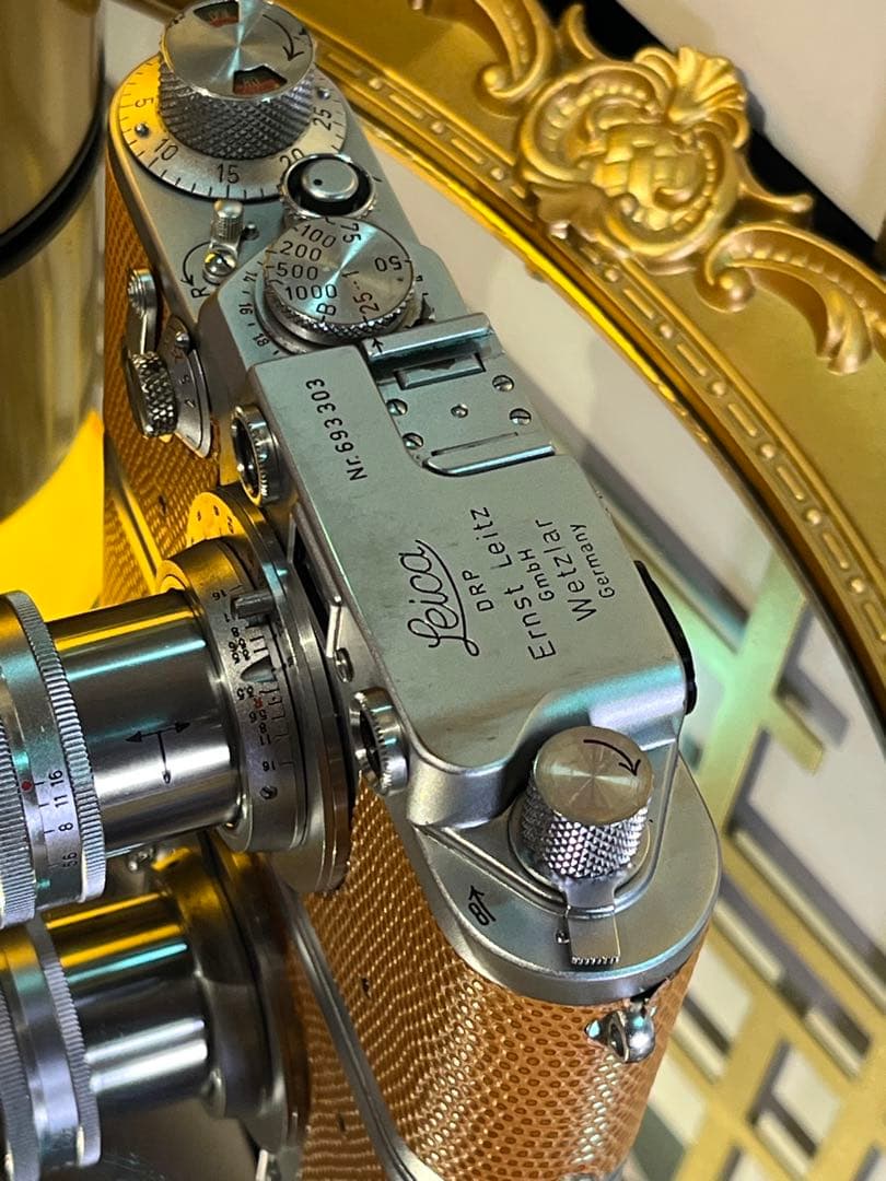 Leica Ⅲf＋Canon50mm f3.5 リザード革美品