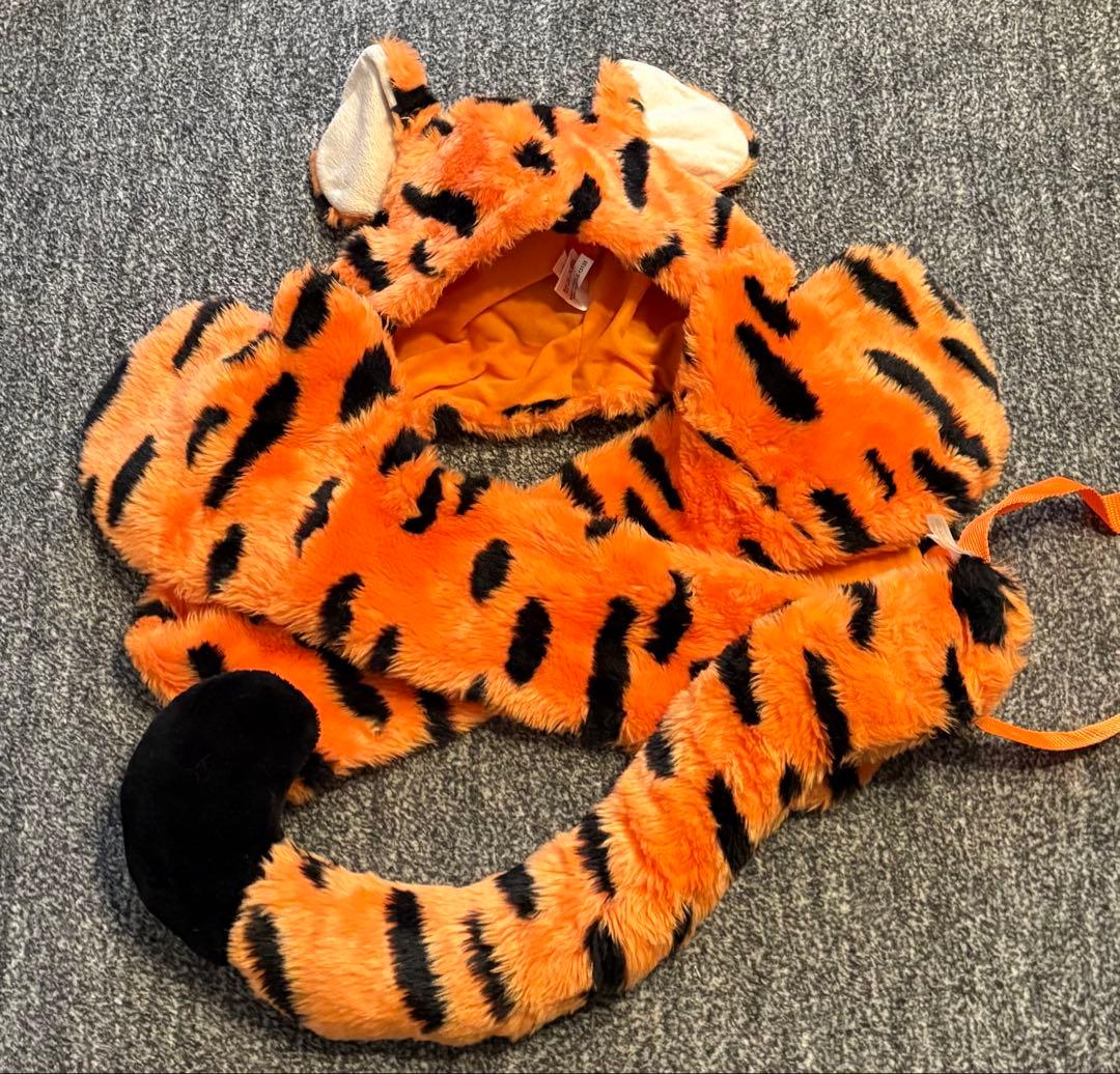 ディズニー　ティガー　ファンキャップ　マフラー しっぽ付き　レア