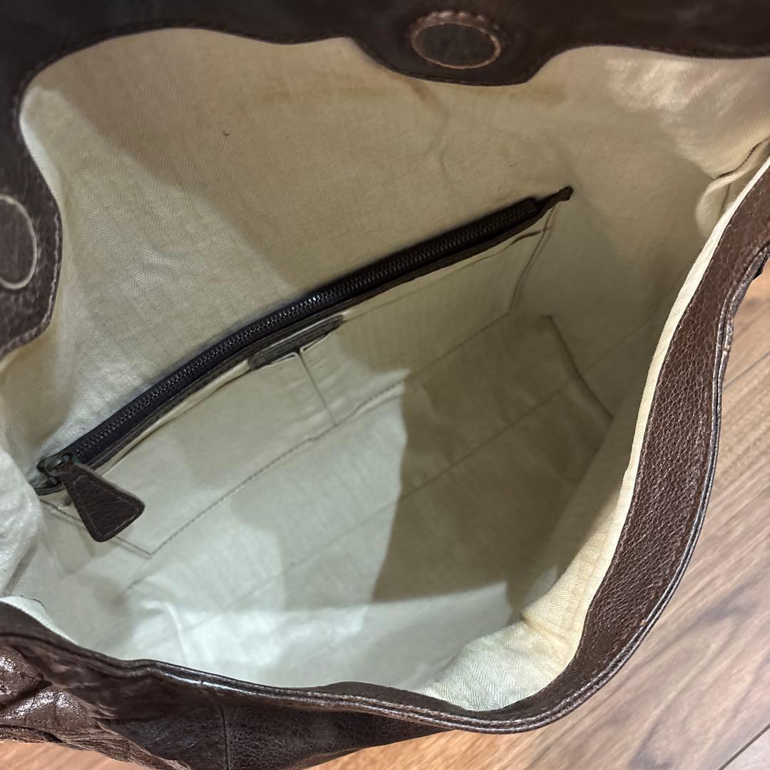 【美品】ゲンテン genten レザー 本革製 ショルダーバッグ メンズ 大容量