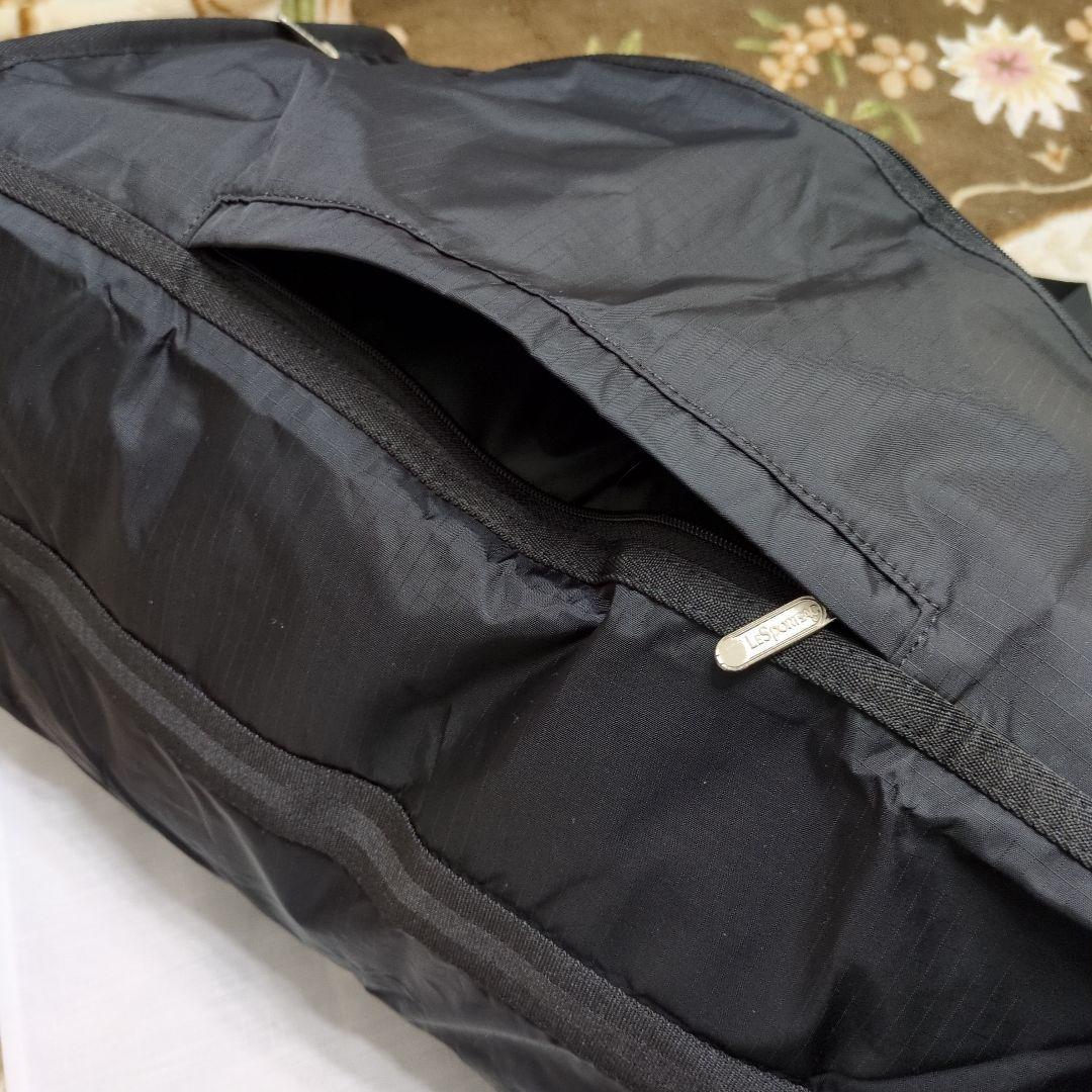 LeSportsac 2WAY ブラック ボストンバッグ レスポートサック