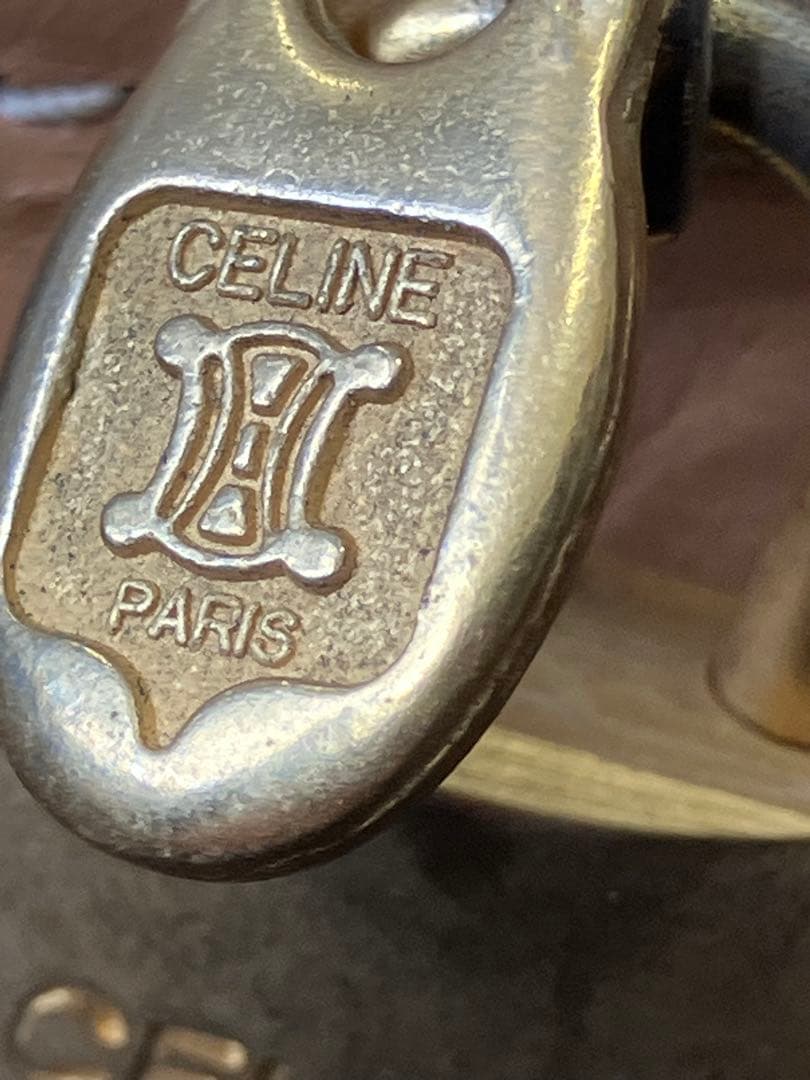 コージー！セリーヌ マカダム ボストンバッグ カデナ＆クロシェット付き