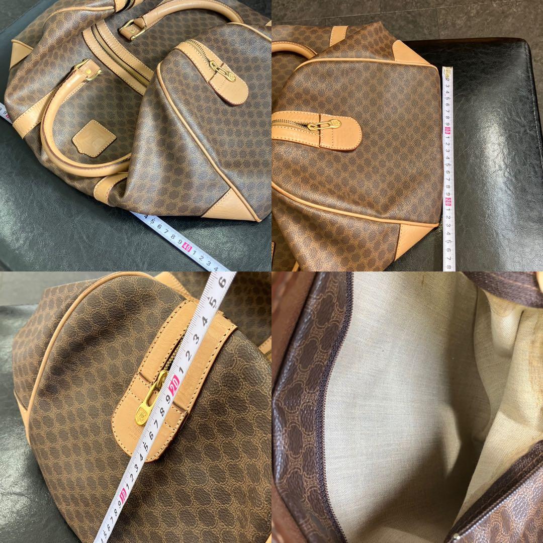 コージー！セリーヌ マカダム ボストンバッグ カデナ＆クロシェット付き