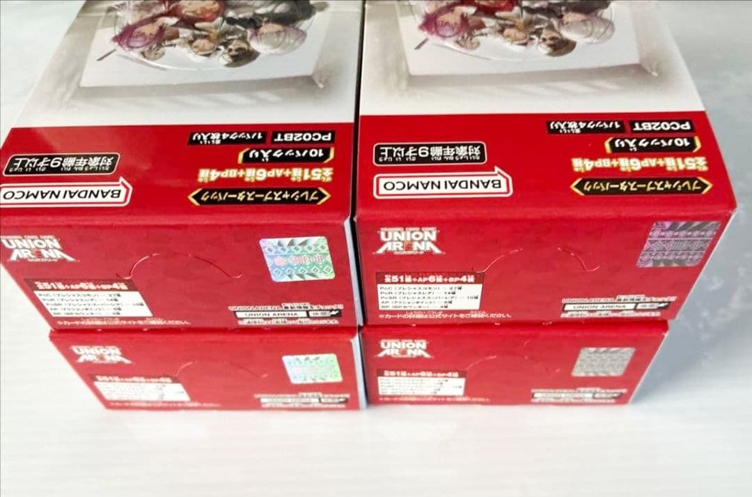 プレシャスブースターパック　ニケ　4boxセット　ユニオンアリーナ テープ付
