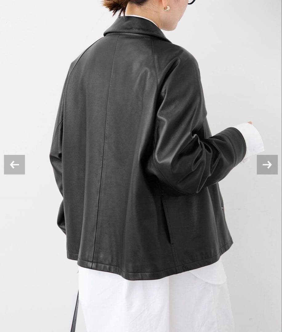 Deuxieme Classe CINQUANTA/チンクアンタ レザーブルゾン