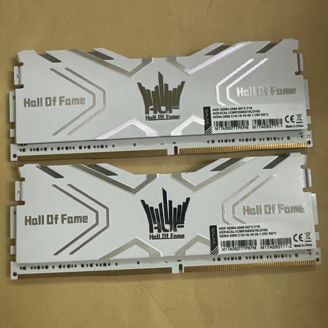 09. 各社DDR4　16GB　（8GB*2）