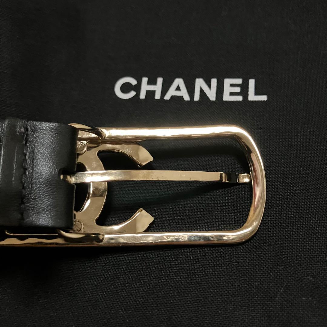 CHANELベルト CCマーク ゴールドバックル シャネル