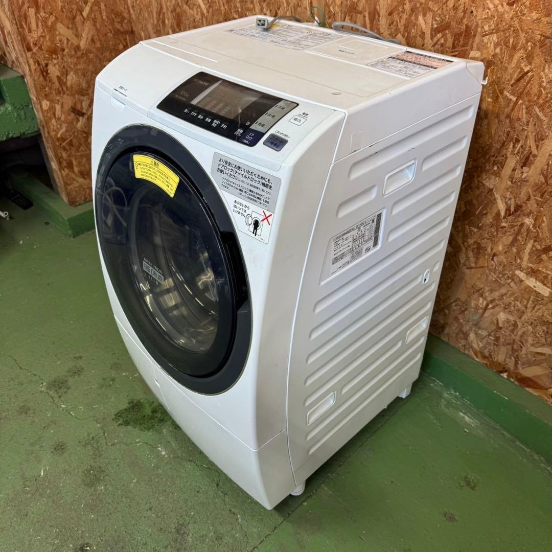 296★2017年製★日立　ドラム式洗濯機　10KG 熱乾燥　大型　大容量