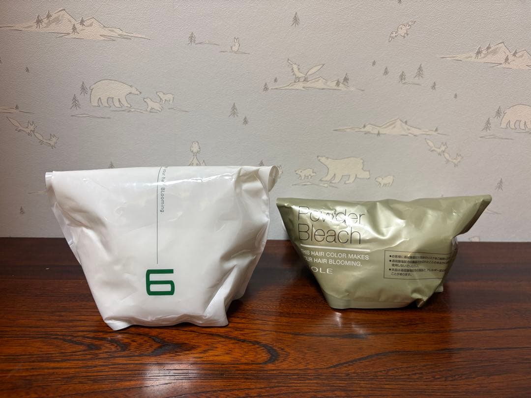 ブリーチ剤3袋 オキシ4袋セット(一部使いかけ)