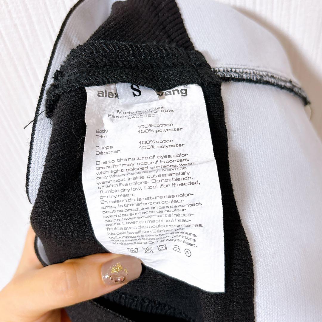 アレキサンダーワン　ロゴエラスティック ブラトップ　タンクトップ　ブラック