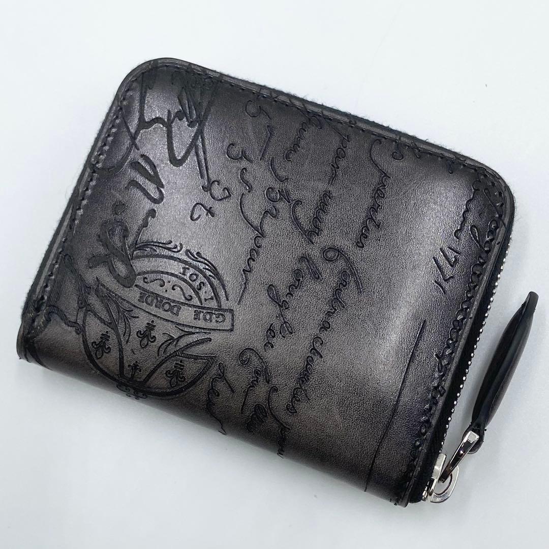 極美品　ベルルッティ　ワパ　ケース　カリグラフィー　レザー　ブラック