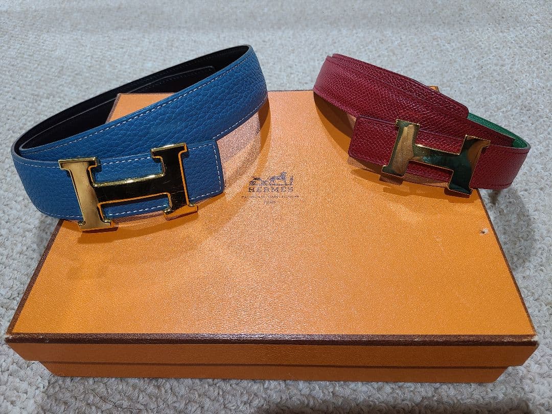 HERMES H型バックル ベルト 2本セット