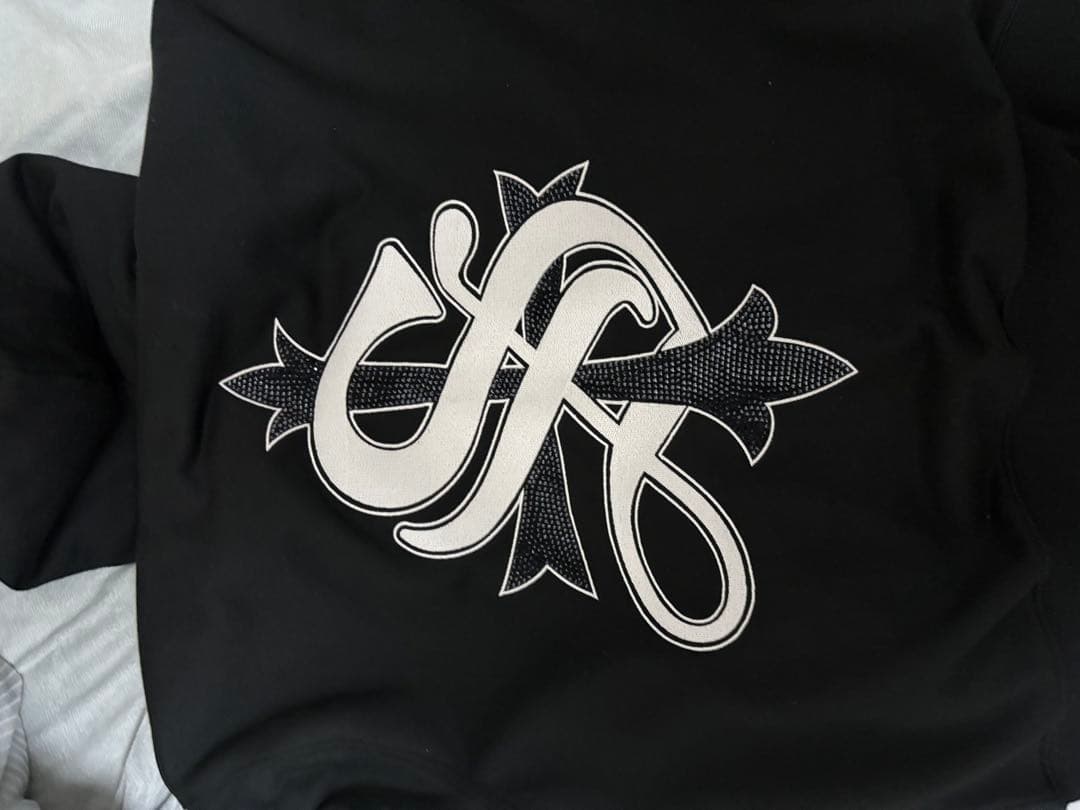 supplierR ブラックジップアップパーカー