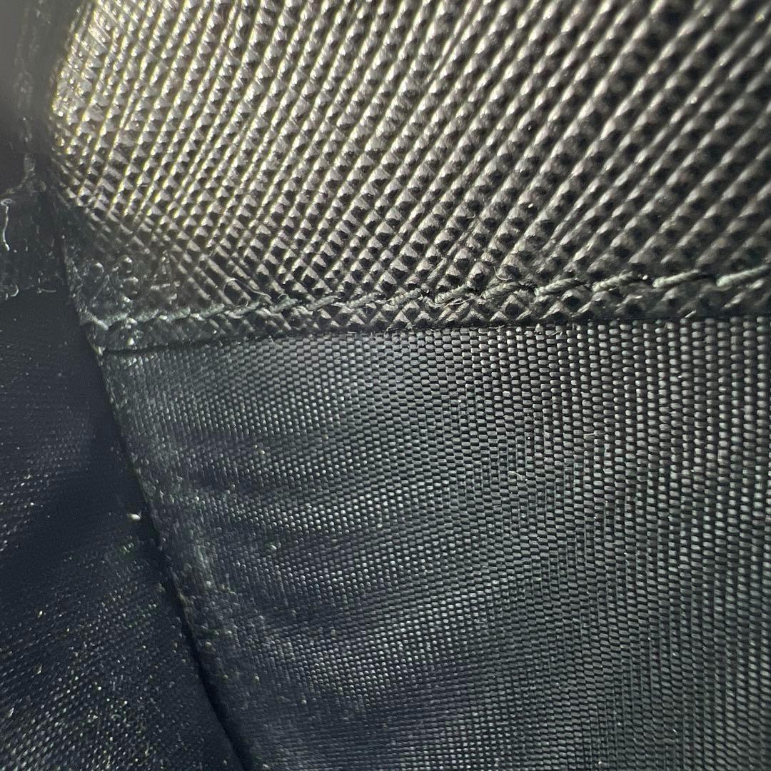 訳あり★プラダ PRADA 長財布 ラウンドファスナー サフィアーノ ブラック