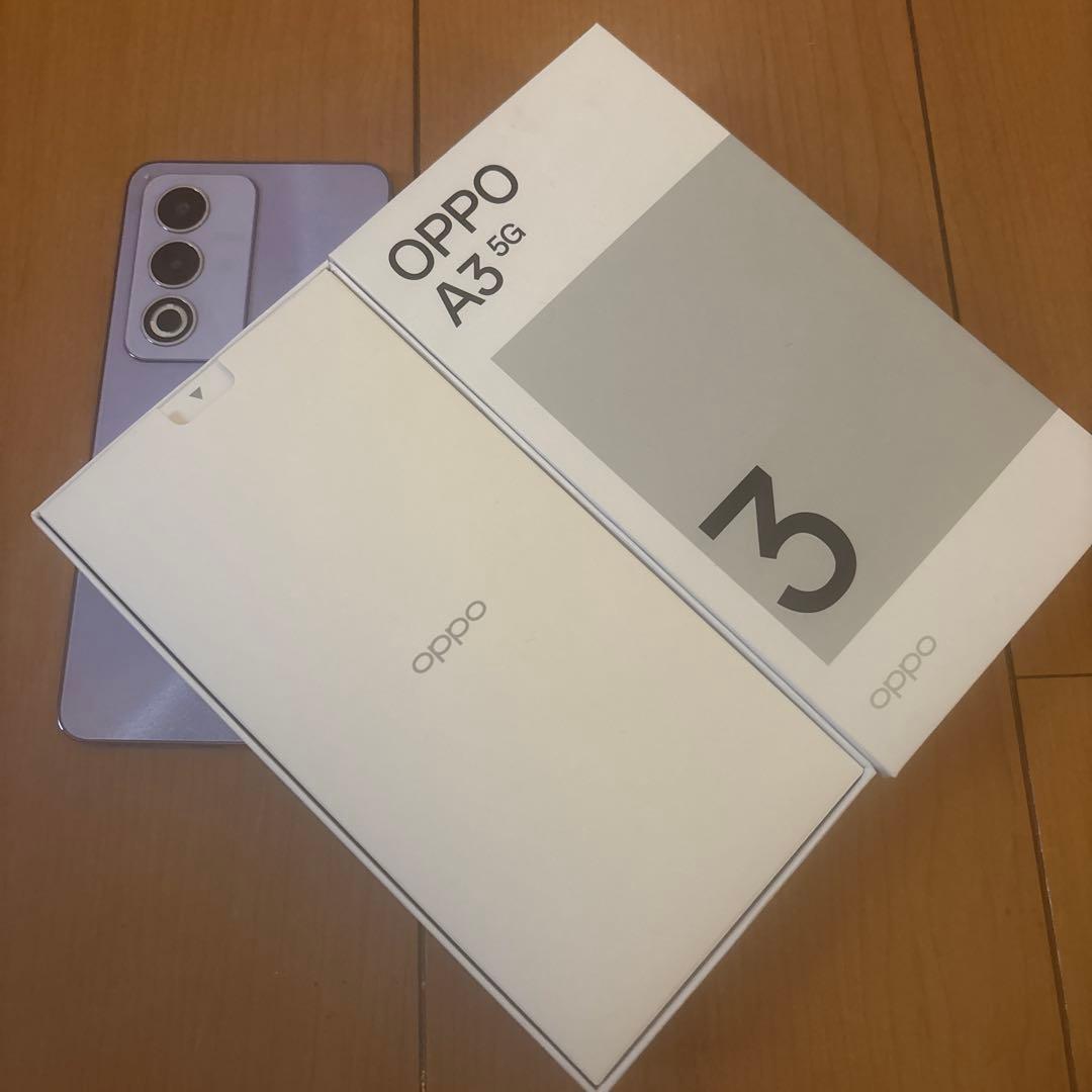 【2月3日まで】OPPO A3 5G パープル 本体