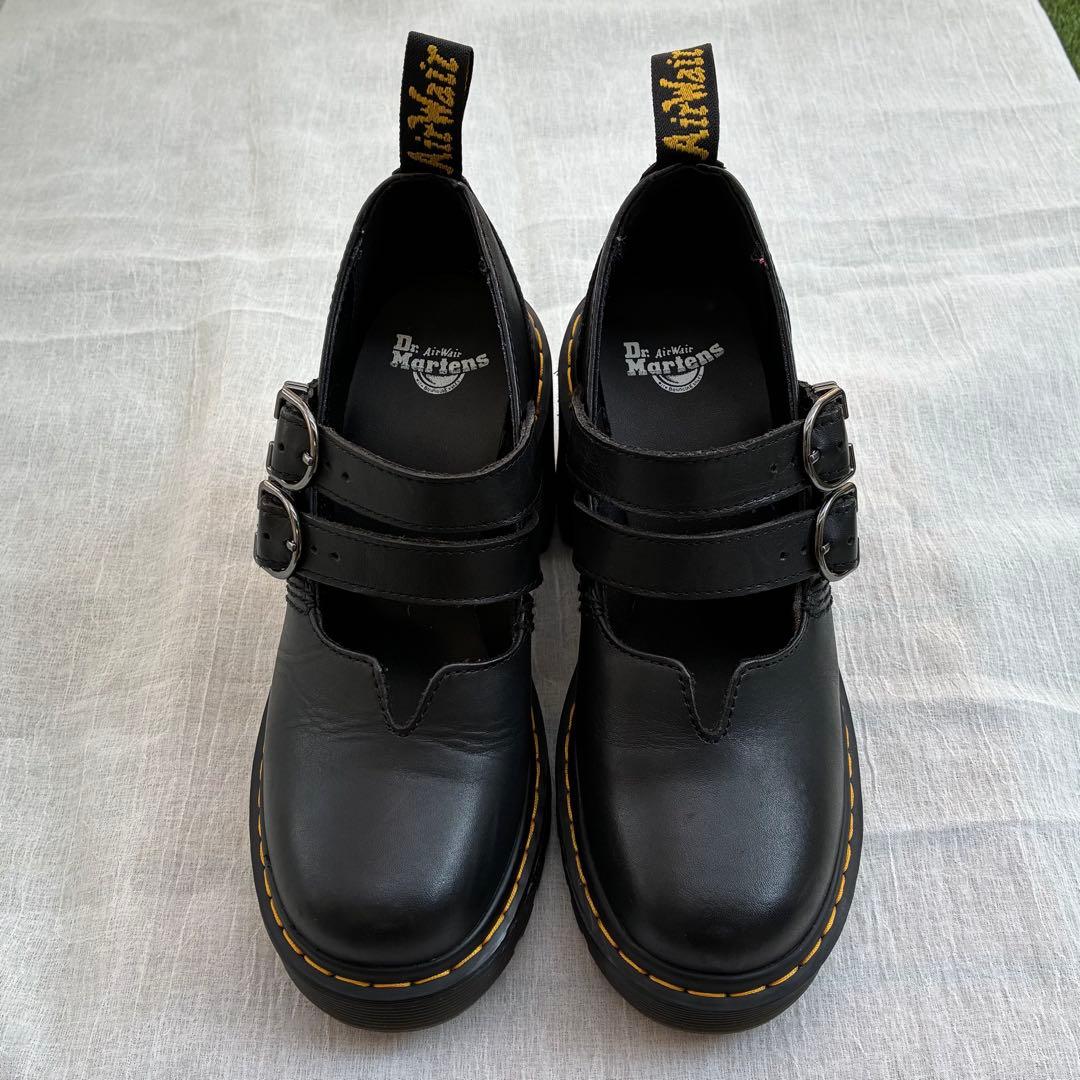 【美品】ドクターマーチン メリージェーンシューズ チャンキーヒール UK4 黒