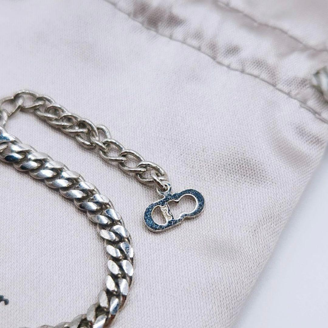 【美品】クリスチャンディオール Dior ブレスレット CDロゴ シルバー 希少