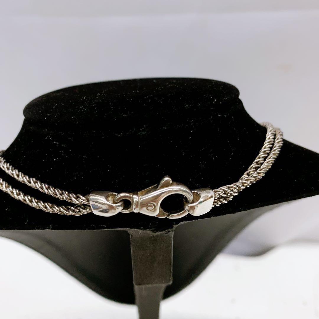 12A13 ティファニー TIFFANY ダブルロープ センターノットネックレス