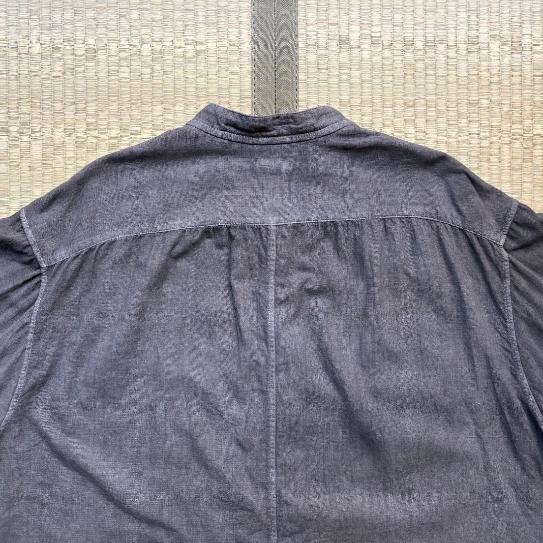 【美品】MITTAN カディクルタシャツ 松煙(濃) サイズ3