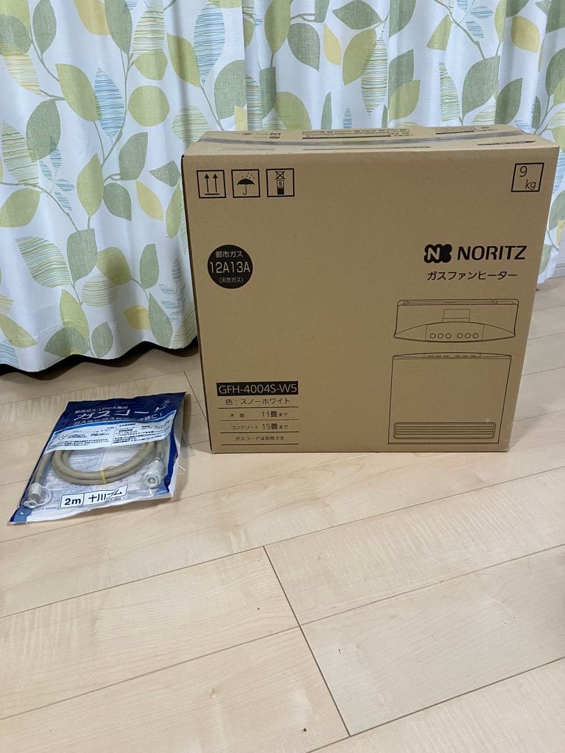 【未使用】ガスファンヒーター　ノーリツ　GFH-4004S-W5 都市ガス