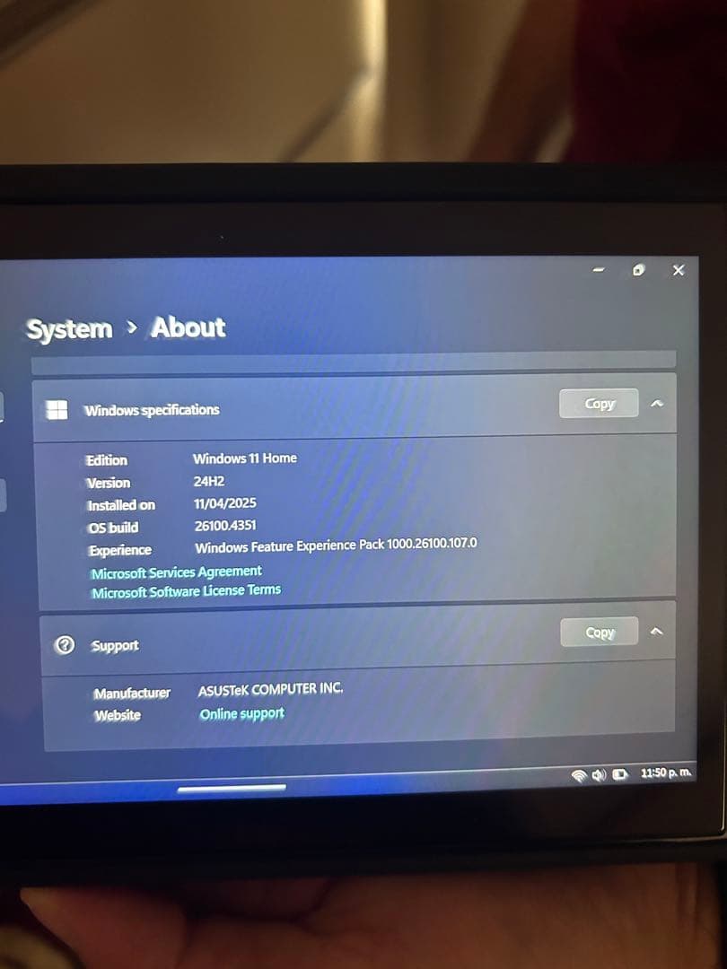 ふちこ【美品】ASUS ROG Ally（500GB）セット