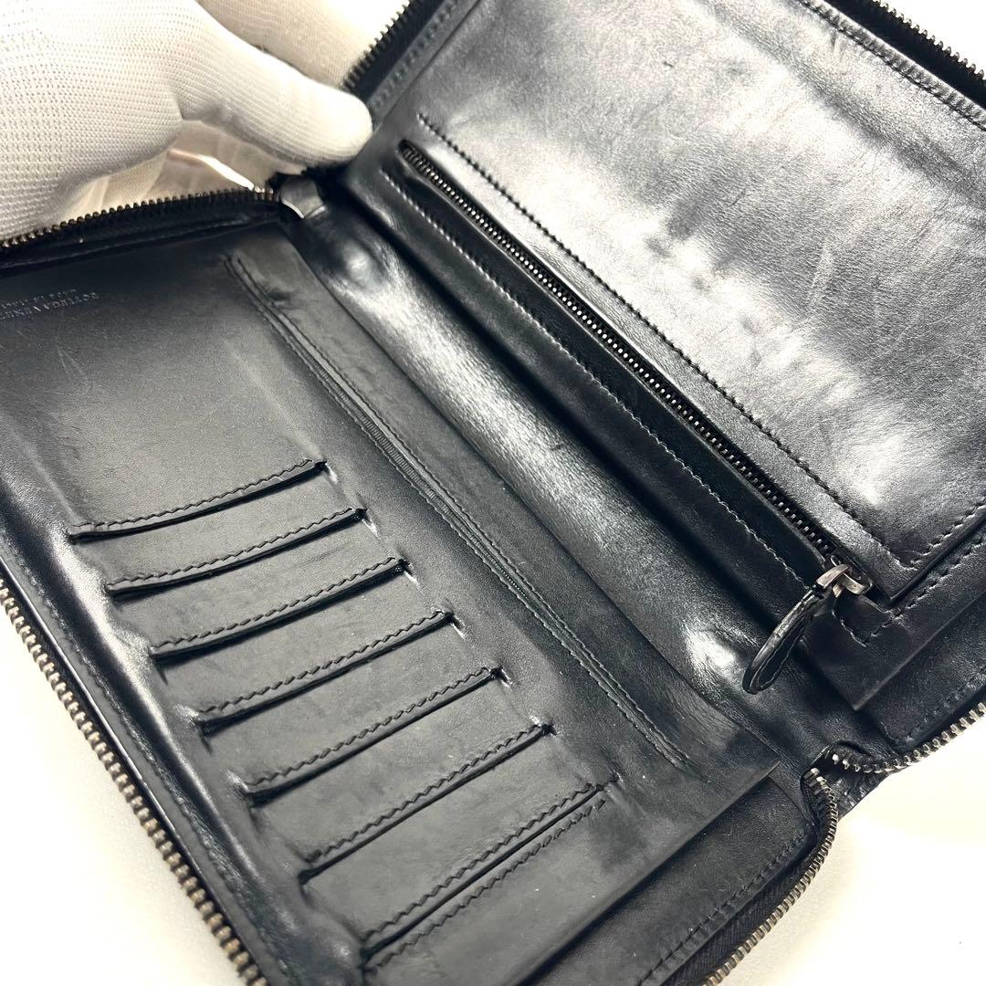 ボッテガヴェネタ　長財布　オーガナイザー　イントレチャート　極美品　レザー