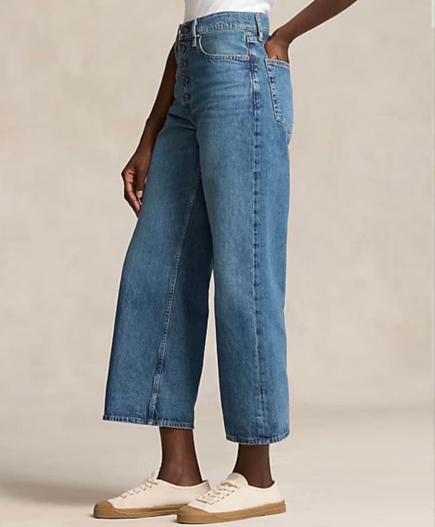 Polo Ralph Lauren ワイドレッグクロップドジーンズ