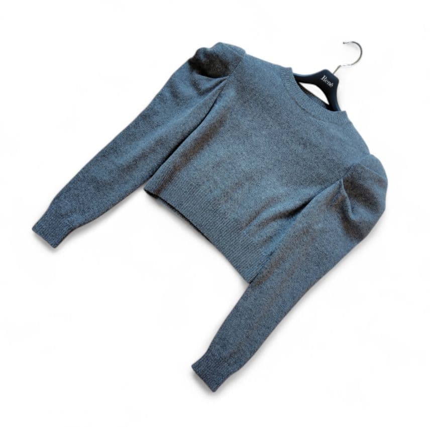 【Cygne】Nicole ポワンニット F グレー ウール