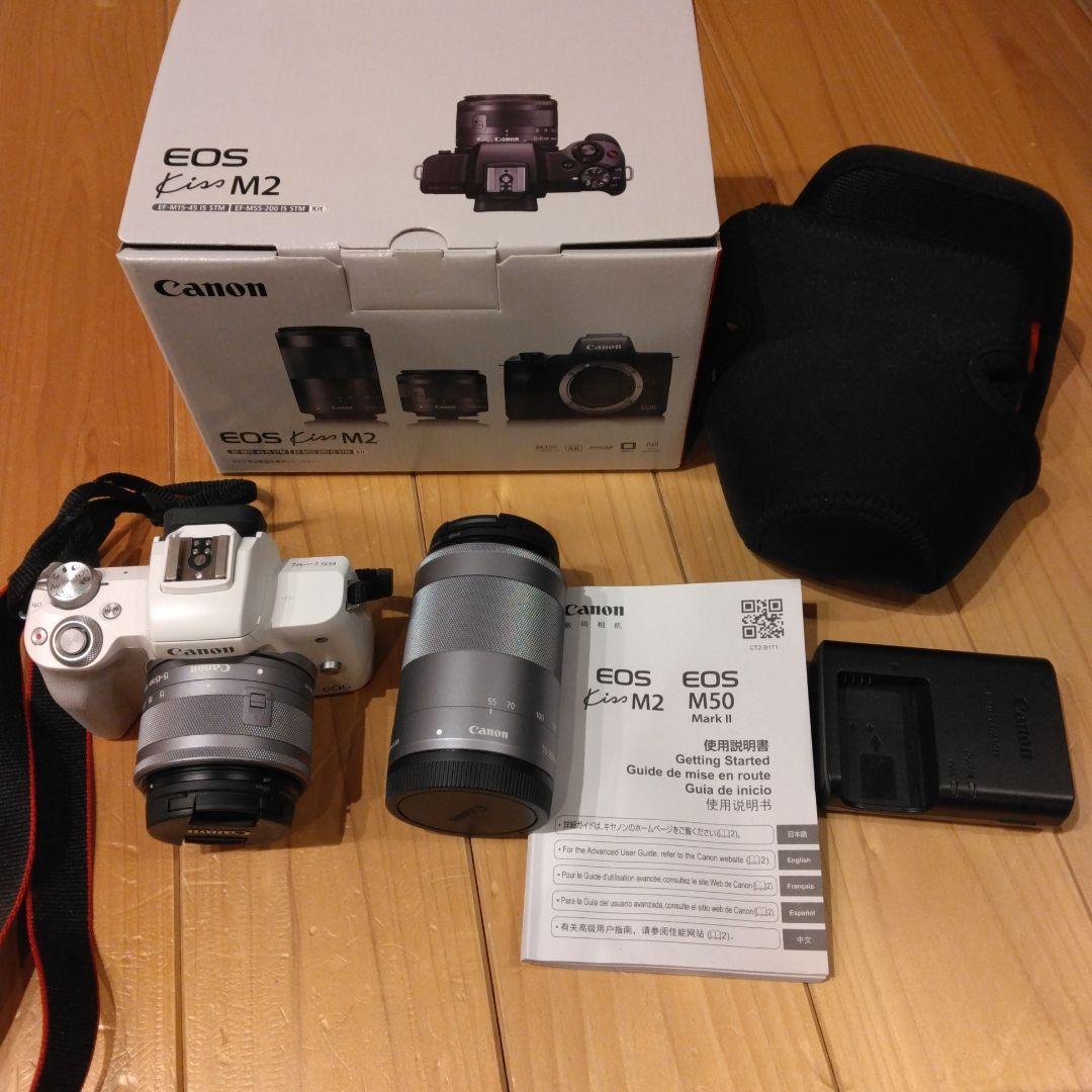Canon EOS Kiss M2 ダブルレンズ