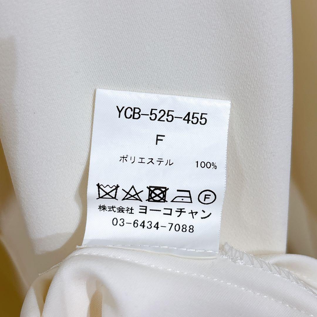 yokochan ヨーコチャン　ビッグリボン　ブラウス　フリル　シャツ　ホワイト