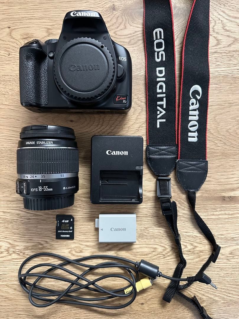 【美品】Canon EOS kissX2 デジタル一眼レフカメラ