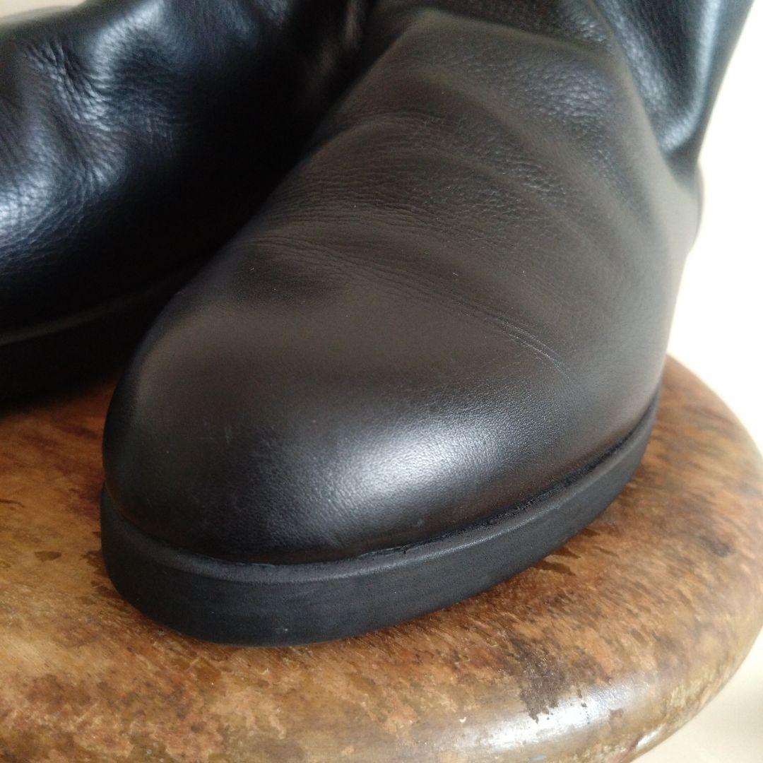 JURGEN LEHL ヨーガンレール　レザー　ショートブーツ　黒　23.5
