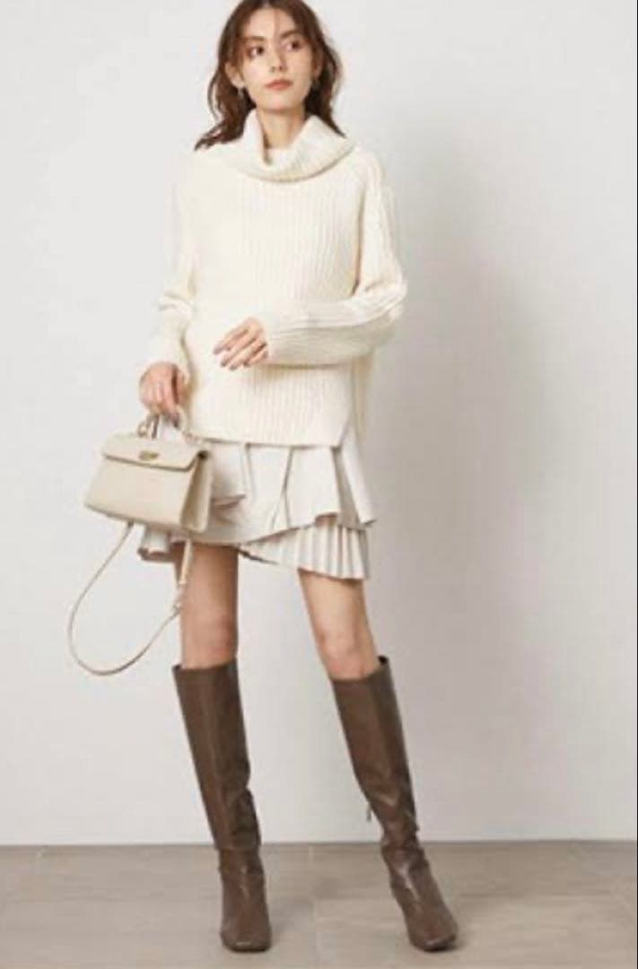 【今季最終値下げ】スナイデル　フリルコンビニットニットワンピース　石原さとみ