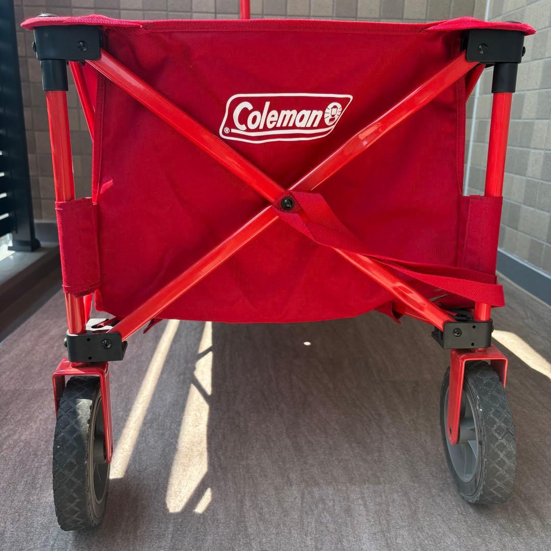 Coleman コールマン キャリーカート アウトドアワゴン　レッド　赤色