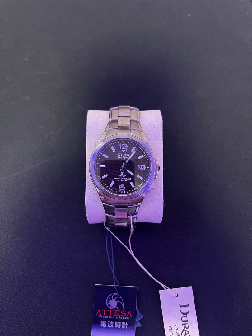 シチズン アテッサ 電波ソーラー エコドライブ 軽量チタン製