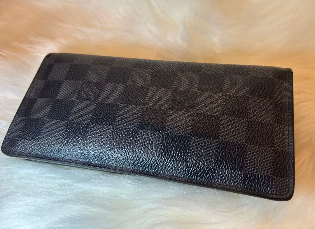 【美品】ルイヴィトン ダミエ・グラフィット ポルトフォイユブラザ 長財布