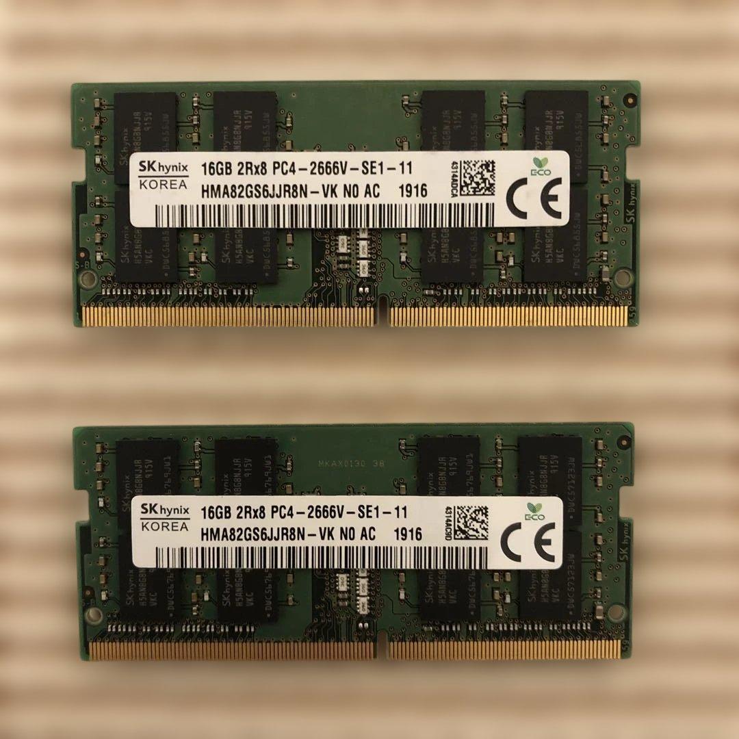 値下SK Hynix SODIMM メモリ DDR4 32GB (16GBx2)